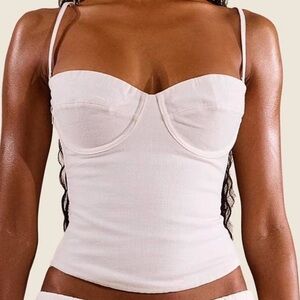 Women’s Off-White Corset Top
